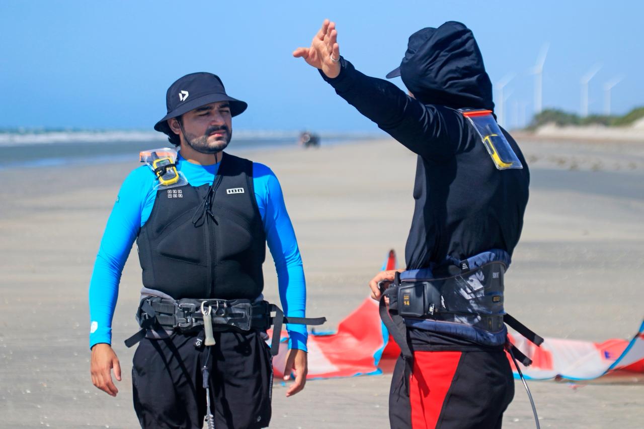 Briefing na praia